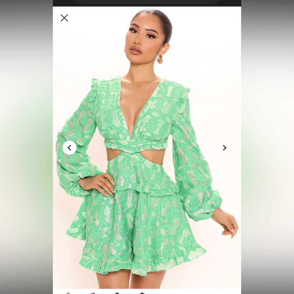 Sweet Intentions Romper - Green - Picture 3 of 5